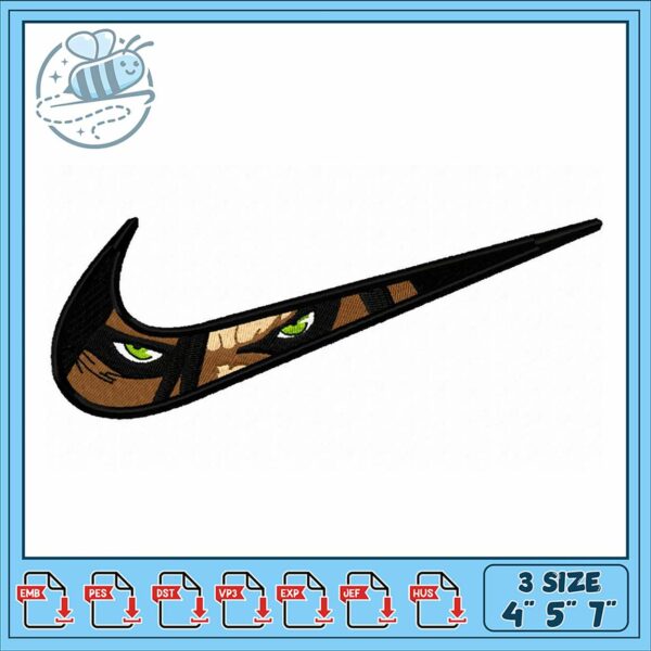 Stylish Nike Inspired Embroidery Design Download