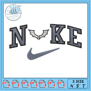 Stylish Nike Inspired Embroidery Design in Three Sizes