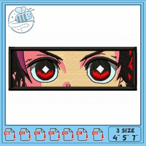 Stylish Red Eye Embroidery Design for Unique Projects