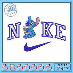 Stylish Stitch Design with Cute Character Motif