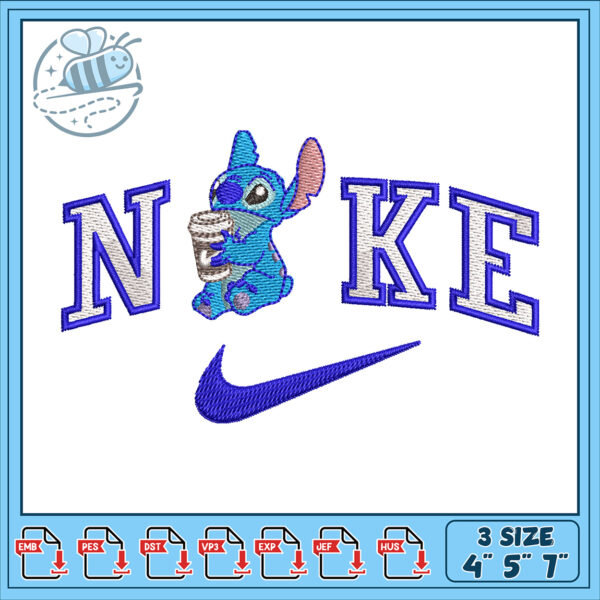 Stylish Stitch Design with Cute Character Motif