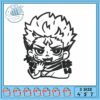 Vegata saiyan design embroidery, dragon ball movies​​ embroidery