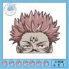 Sukuna box art design embroidery, sukuna true form​ embroidery