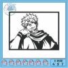 Sukuna face art design embroidery, sukuna gif​​ embroidery