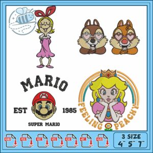 Super Mario Embroidery Bundle for Creative Projects