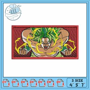 Super broly design art embroidery