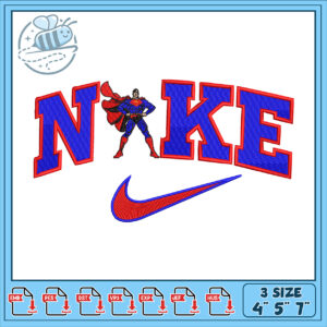 Superman Nike Embroidery Design