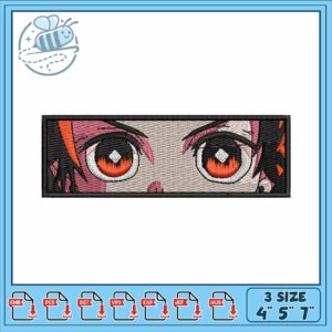 Tanjiro eyes design embroidery