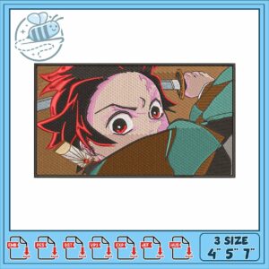 Tanjiro grande rectangle embroidery