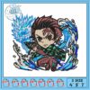 Luffy boxing in anime embroidery, monkey d luffy​​​ embroidery