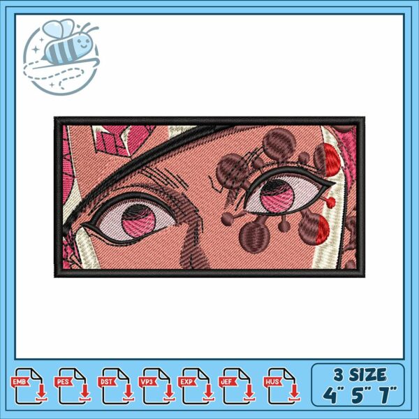 Tengen eyes design embroidery, tengen eye color​​ embroidery