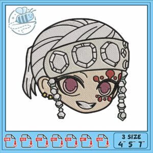 Tengen sticker design embroidery