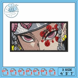 Tengen uzui eye design embroidery