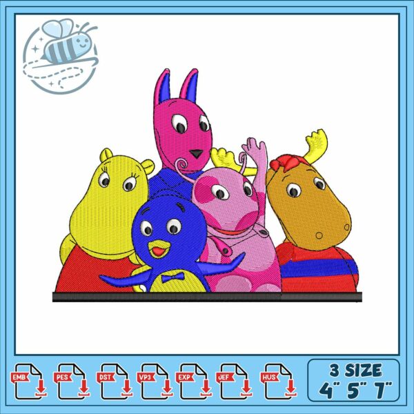 The backyardigans embroidery, the backyardigans characters​​ embroidery