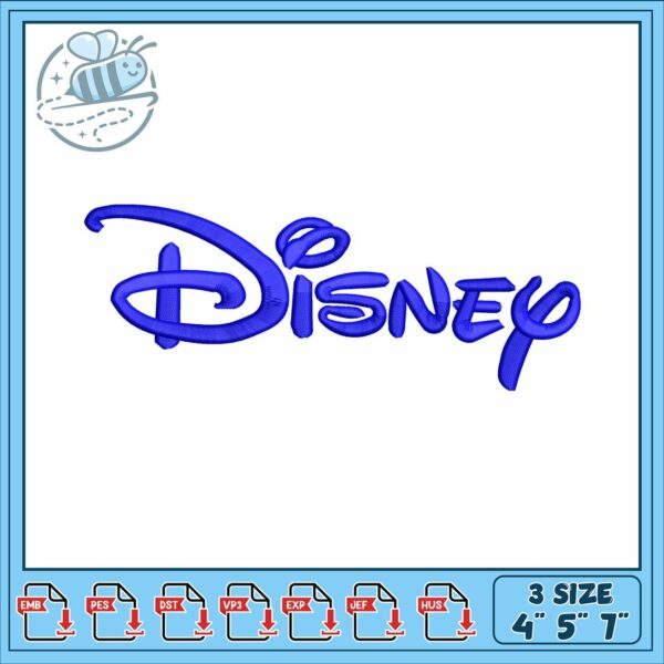 The disney catoon embroidery, disney channel logo​​ embroidery
