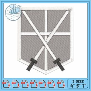 Titan cadet corps design embroidery