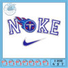 Toothless Nike Embroidery Design