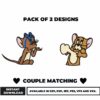 Tom & Jerry Embroidery Couple Bundle