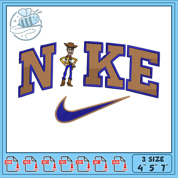 Toy Story Nike Embroidery Design