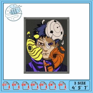 Unique Anime Character Embroidery Design File 3 Sizes