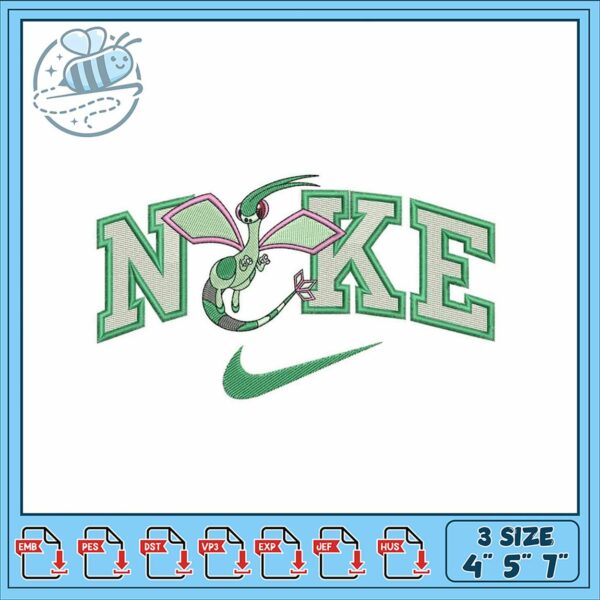 Unique Embroidery Design Cute Dragon Nike Logo