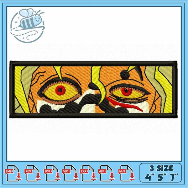 Unique Embroidery Design Eye Patch 4 5 7 Sizes Available