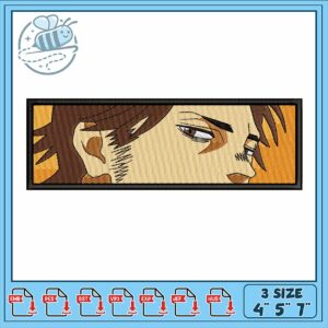 Unique Embroidery Design Masculine Profile Art 4x5x7