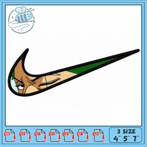 Unique Embroidery Design Nike Logo with Character Art