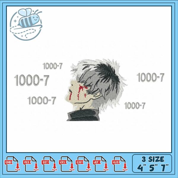 Unique Embroidery Design for Creative Projects 4 to 7 Inches