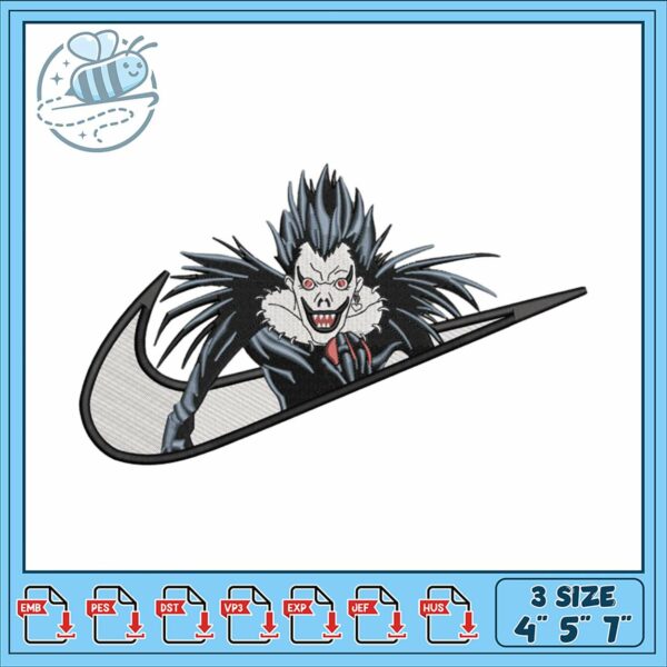 Unique Embroidery Design for Fans of Dark Themes
