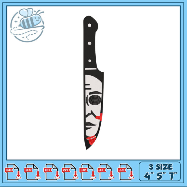 Unique Embroidery Design for Stylish Kitchen Knives