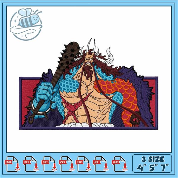 Unique Embroidery Design for Warrior Art Lovers