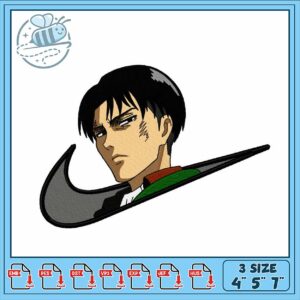 Unique Embroidery Design of Anime Character Face