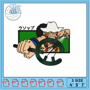 Unique Embroidery Design of Cool Character Art