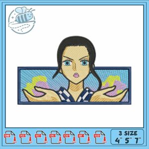 Unique Embroidery Design of Elegant Character Art