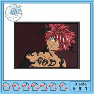 Unique Embroidery Design of Fierce Character Art