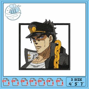 Unique Embroidery Design of Heroic Character Art