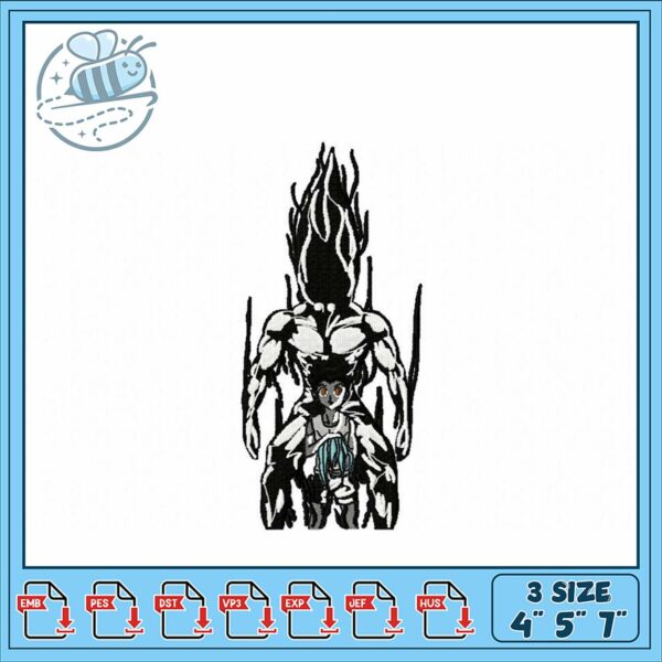 Unique Embroidery Design with Character Detail Art