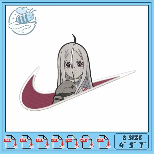 Unique Embroidery Design with Character Elements
