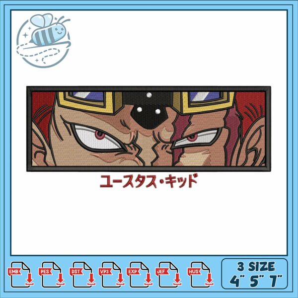 Unique Eustass Kid Embroidery Design Collection