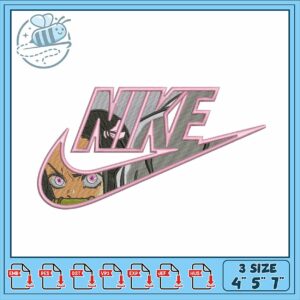 Unique Nike Embroidery Design Three Sizes Available