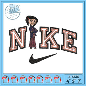 Unique Nike Inspired Embroidery Design File 3 Sizes