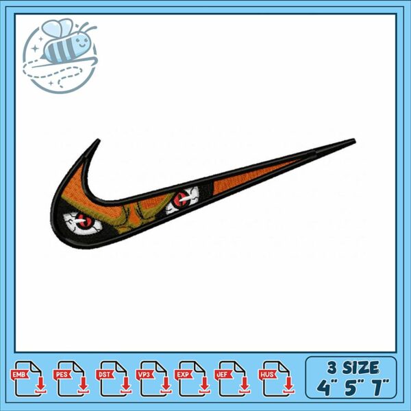 Unique Nike Swoosh Embroidery Design for Projects
