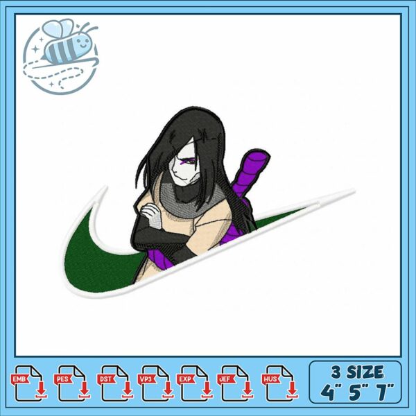 Unique Ninja Embroidery Design for Craft Projects