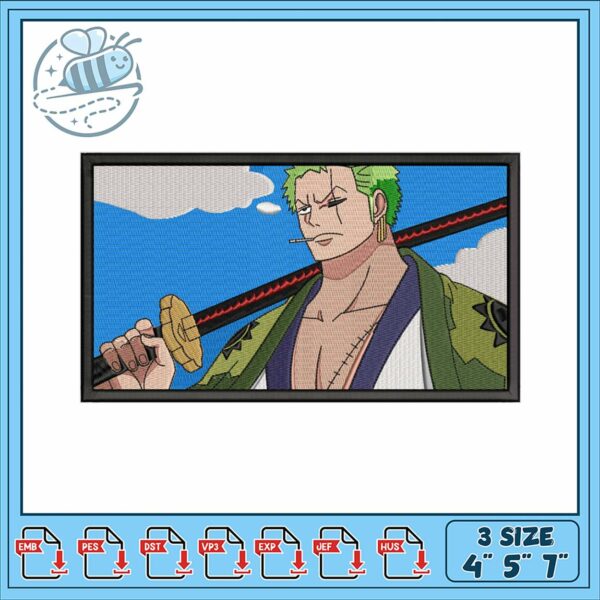 Unique Samurai Embroidery Design for Craft Lovers