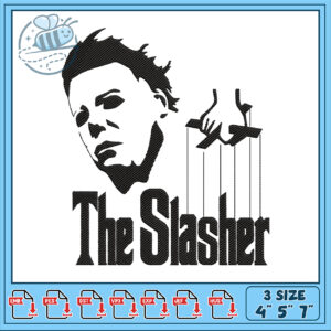 Unique Slasher Embroidery Design for Creative Projects