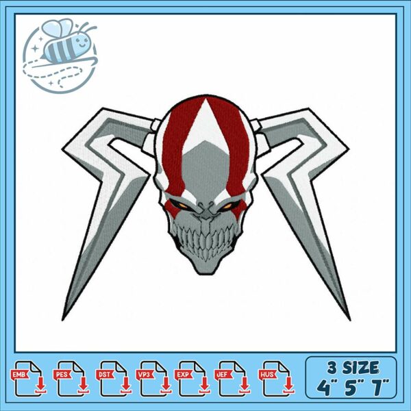 Unique Spider Skull Embroidery Design for All Projects