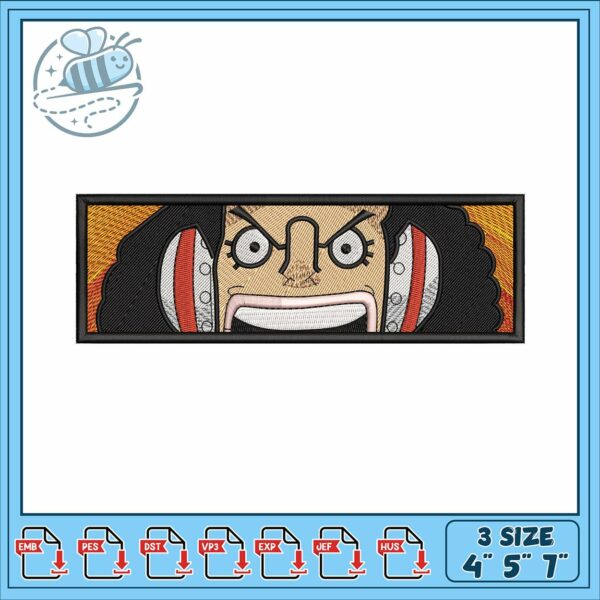 Usopp eyes design art embroidery, usopp one piece​ embroidery