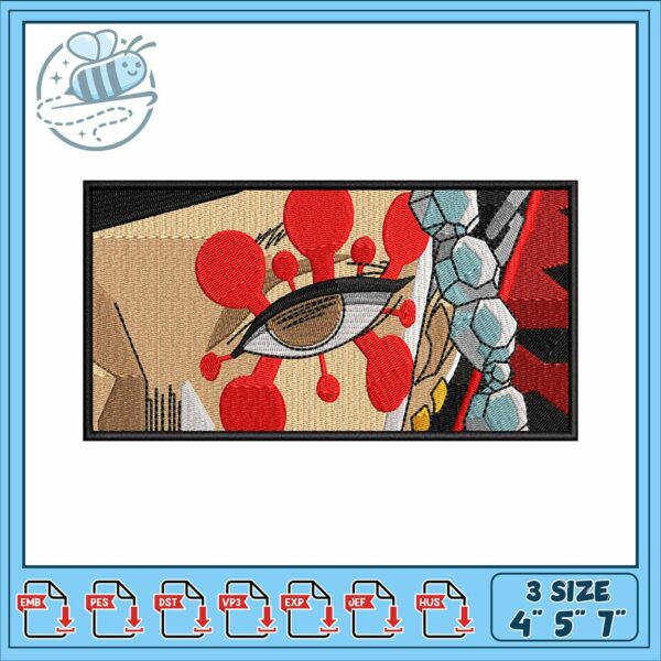 Uzui tengen design art embroidery, tengen uzui gif​​ embroidery