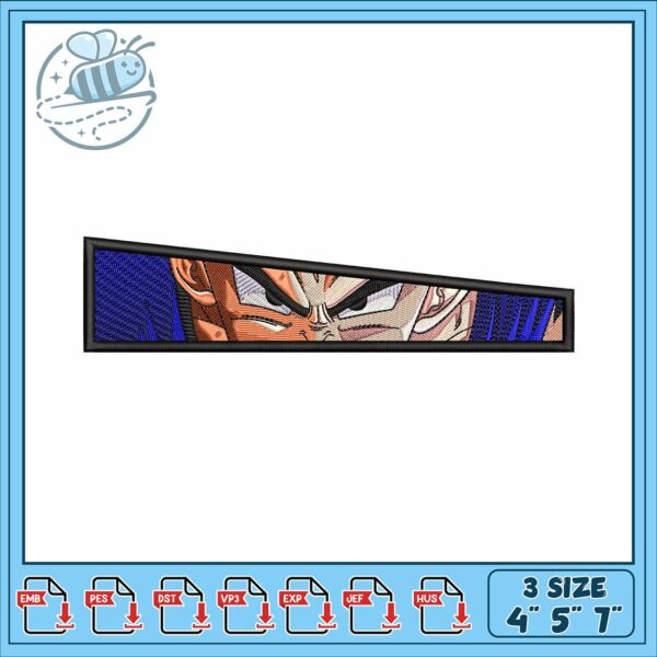 Vegata eyes design embroidery, dragon ball heroes​​​ embroidery
